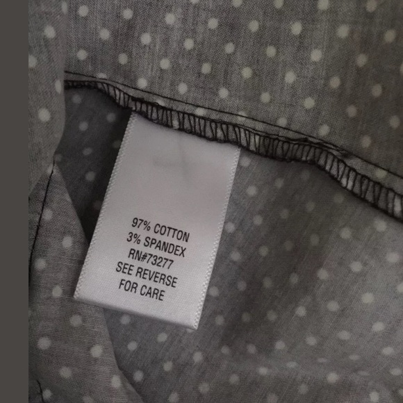 Apt. 9 Polka Dot. Black shirt. Size XL - Picture 4 of 4